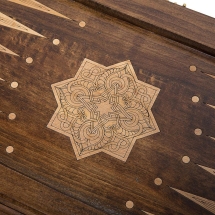 Нарды резные "Золотой узор 1" 50, Mirzoyan Нарды резные "Золотой узор 1" 50, Mirzoyan