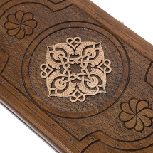 Нарды резные "Золотой узор 1" 50, Mirzoyan Нарды резные "Золотой узор 1" 50, Mirzoyan