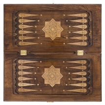 Нарды резные "Золотой узор 1" 50, Mirzoyan Нарды резные "Золотой узор 1" 50, Mirzoyan