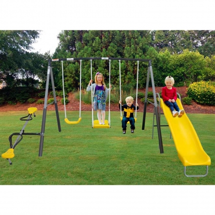 Детский комплекс DFC качели, качели-балансир и горка 74560, фото 8