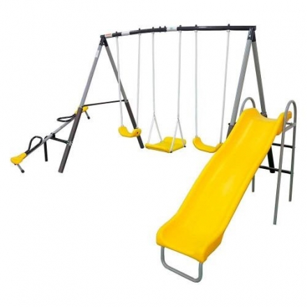 Детский комплекс DFC качели, качели-балансир и горка 74560, фото 2
