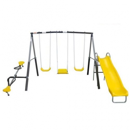 Детский комплекс DFC качели, качели-балансир и горка 74560, фото 1