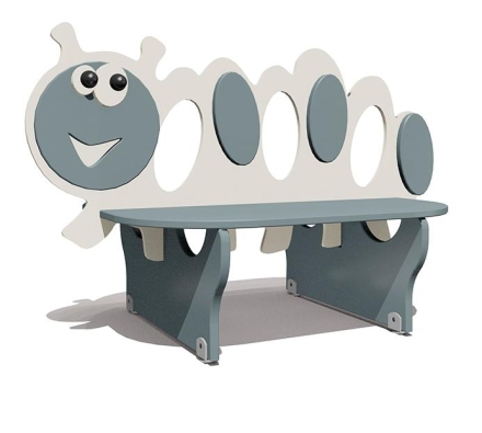 Скамейка детская Гусеница ВСТ 5791 для игровой площадки, фото 2