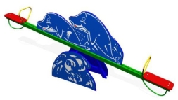 Качели балансир Дельфины ЗНКЧ 004 для детской площадки Качели балансир Дельфины ЗНКЧ 004 для детской площадки