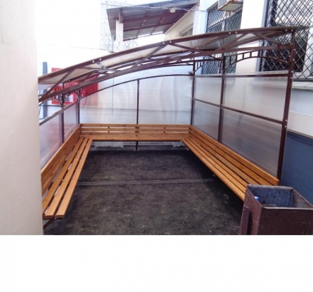 Беседка-курилка односкатная, фото 2