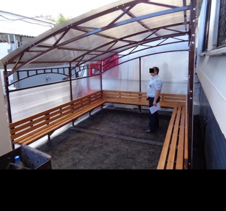 Беседка-курилка односкатная, фото 3