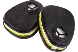 Фильтр противогазовый для защиты от органических, неорганических, кислых газов и аммиака класса AВЕK1, 60шт. Jeta Safety 6541-box, фото 1