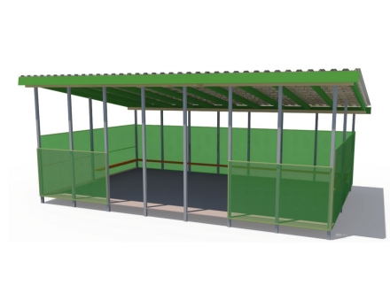 Теневой навес ТН 01170 (поликарбонат, металл. каркас), фото 1