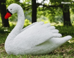 Топиари лебедь белый Модель 2 - газон Eco, фото 4