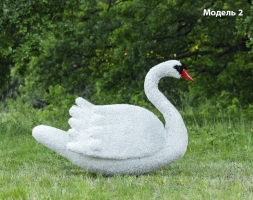 Топиари лебедь белый Модель 2 - газон Eco, фото 2