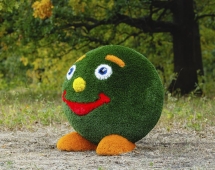 Топиари смайлик - газон Deluxe Топиари смайлик - газон Deluxe