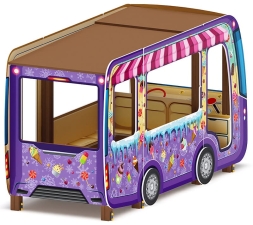 Автобус-мороженое (фиолетовый) - Беседка - МФ 10.03.14, фото 3