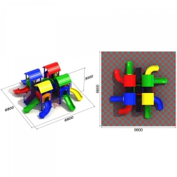 Детская игровая площадка Каравай 4.1, фото 3 Детская игровая площадка Каравай 4.1, фото 3