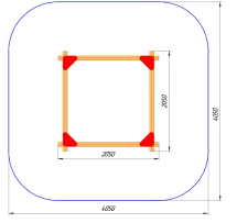 Песочница ПС-35.1 для детской площадки
