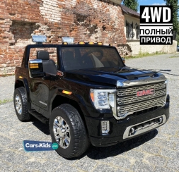 Детский электромобиль GMC Sierra Denali 4WD 12V HL368 черный, фото 1