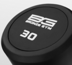 BRONZE GYM BG-PA-BB-S30 Штанга обрезиненная прямая 30 кг, фото 4