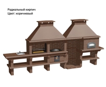 Печь Аристократ 854 Прямоугольный кирпич графитовый серый