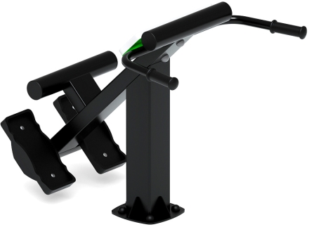 Гиперэкстензия (зеленый) - Уличный тренажер - СТ 003-12, фото 5