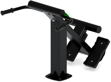 Гиперэкстензия (зеленый) - Уличный тренажер - СТ 003-12, фото 4