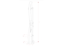 Система хранения велосипеда с защитой колес и рамы Система хранения велосипеда с защитой колес и рамы
