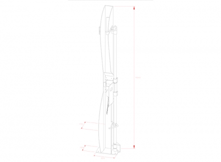 Система хранения велосипеда с защитой колес и рамы, фото 3
