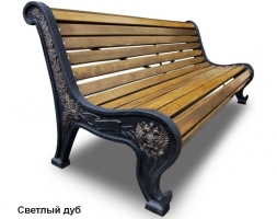 Скамейка чугунная Патриот, Сосна 2,0 м, фото 4