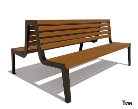 Парковая скамейка Магадан, Сосна 2,5 м, фото 2