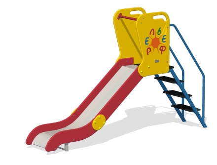 Детская горка Малая ГР-01 H=1000 для игровой площадки, фото 2