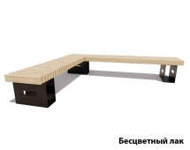 Парковая скамейка Сосновый бор (2,5*2,12 м) Лиственница