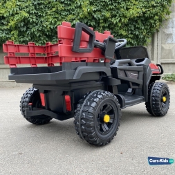 Электромобиль грузовик BDM0926 с прицепом красный, фото 2