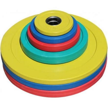Диск обрезиненный ZSO цветной &quot;SQUARE&quot; D-51, 450 мм, 15 кг, фото 1
