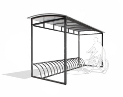 Велопарковка с навесом 5304 Велопарковка с навесом 5304