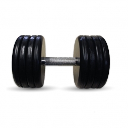 Гантель Barbell 50 кг классик с вращающейся ручкой хром