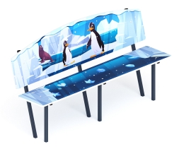 Скамейка детская Снежная королева - МФ 41.01.01-05.И1, фото 1 Скамейка детская Снежная королева - МФ 41.01.01-05.И1, фото 1