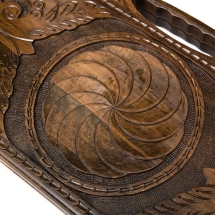 Нарды резные "Бесконечность 2" с ручкой 60, Haleyan Нарды резные "Бесконечность 2" с ручкой 60, Haleyan