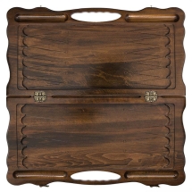 Нарды резные "Бесконечность 2" с ручкой 60, Haleyan Нарды резные "Бесконечность 2" с ручкой 60, Haleyan