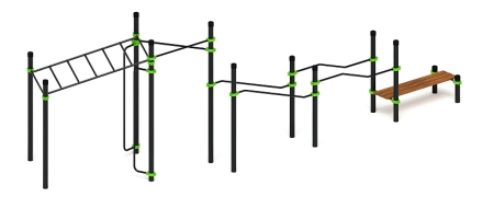 Воркаут ЛОВ 108 зеленый ВТ 102.21-02, фото 4
