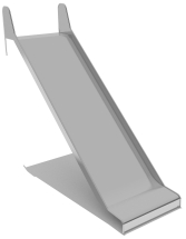 Горка из нержавеющей стали ГГН-1000.2000.006 для детской площадки Горка из нержавеющей стали ГГН-1000.2000.006 для детской площадки