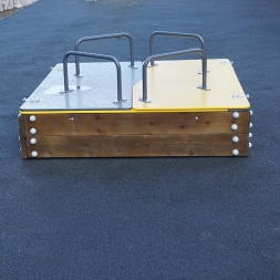 Песочница с крышкой ВСТ 5653 для детской площадки, фото 3