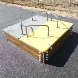 Песочница с крышкой ВСТ 5653 для детской площадки, фото 2