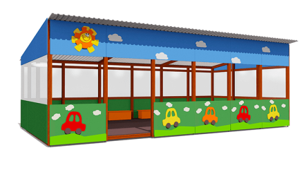 Теневой навес Город ВСТ 1514 40 м2 для улицы, фото 1