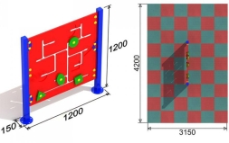 Развивающий элемент Лабиринт 1 для детской площадки, фото 3 Развивающий элемент Лабиринт 1 для детской площадки, фото 3