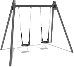 Качели 04056-1 металлические двойные для детской площадки Качели 04056-1 металлические двойные для детской площадки