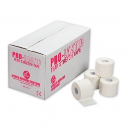 Тейп спортивный Cramer Pro-Lastic Tear Stretch Tape, хлопок, 5.0см x 6.9м, уп. 24 шт, белый