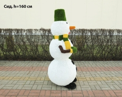 Топиари снеговик Локи, h=135 см - газон Eco, фото 10