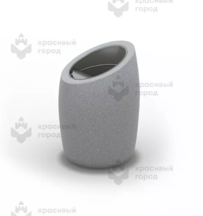 Урна-пепельница «Круг» с мраморной крошкой, фото 1