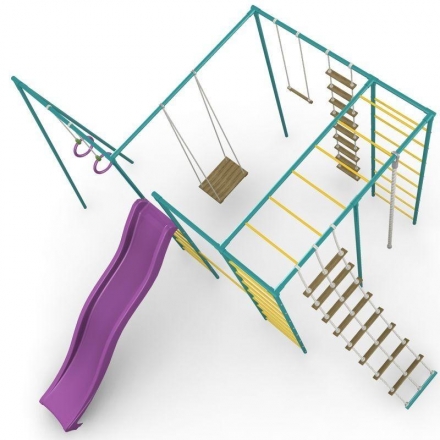 Спортивный Комплекс Классик с горкой+тр, фото 1