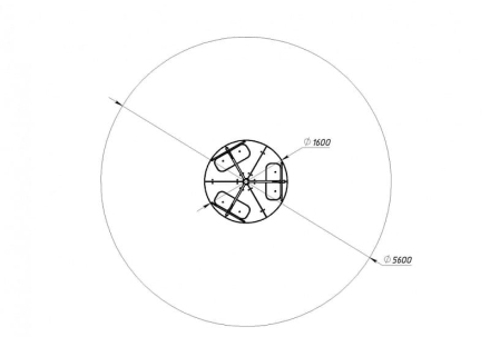 Карусель Солнышко - ИО 30.01.03-И1, фото 6