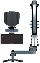 Бицепс сидя (серый) - Уличный тренажер - СТ 034-13.И1