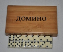 Домино подарочное в бамбуковой коробке 5010В Домино подарочное в бамбуковой коробке 5010В
